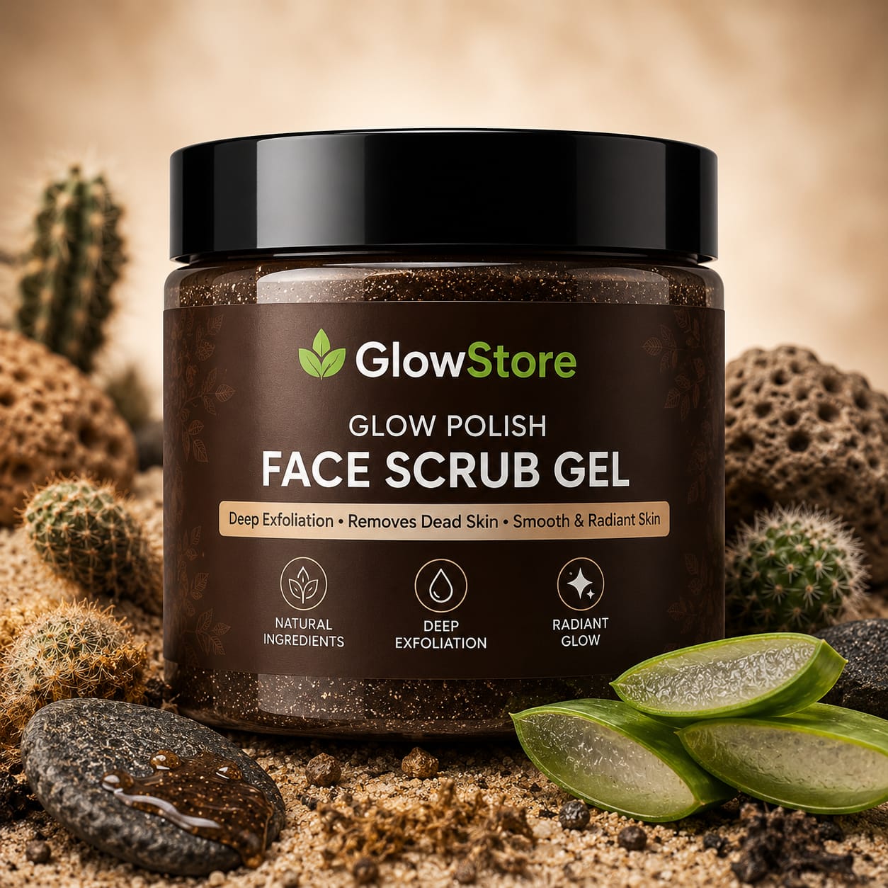 Glow Polish Face Scrub Gel